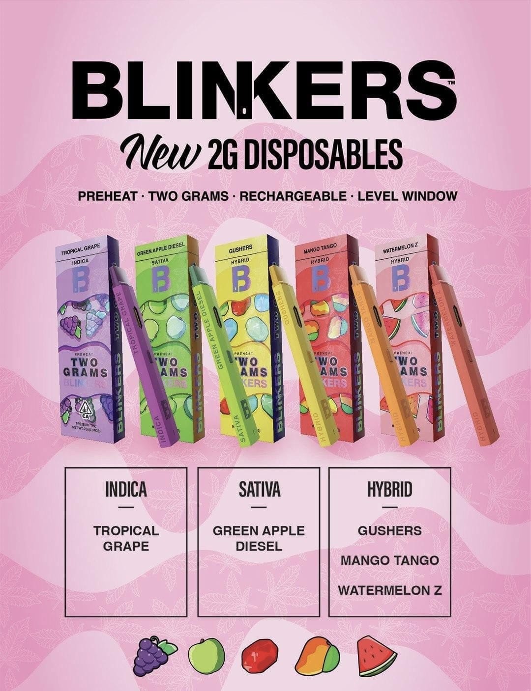Blinkers Fruits Disposable